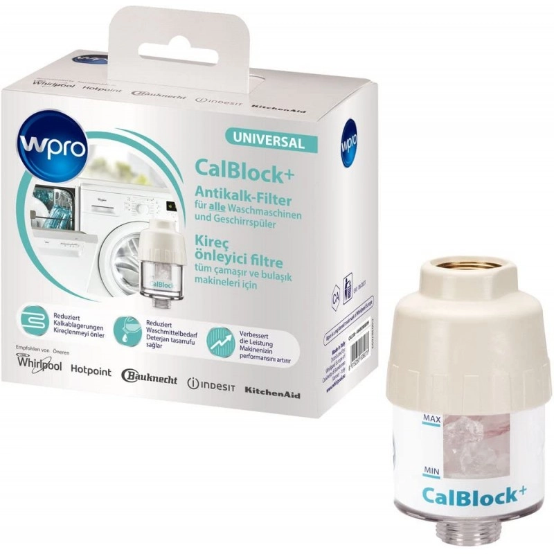 Filtro Anticalcare CalBlock+ Wpro Originale 484000008901 Lavatrice